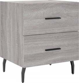 vidaXL Noptieră, gri sonoma, 40x35x47,5 cm, lemn compozit