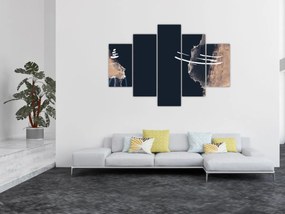 Tablou - Abstracție albastru închis (150x105 cm)