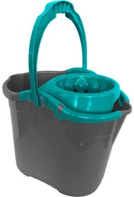 Galeata cu storcator 14L, gri-albastru, Cubio