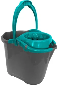 Galeata cu storcator 14L, gri-albastru, Cubio