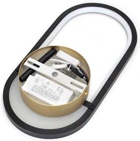 Aplică LED Aigostar LED/13,5W/230V 2700K negru/auriu