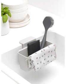 Organizator pentru chiuveta Brabantia SinkSide 1003311, Fixare pe peretele chiuvetei, Fund perforat, Gri deschis
