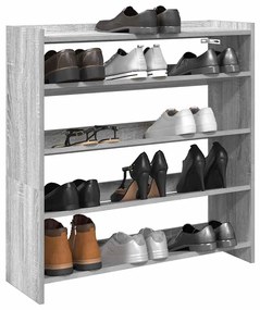 vidaXL Pantofar, gri sonoma, 80x25x81 cm, lemn compozit