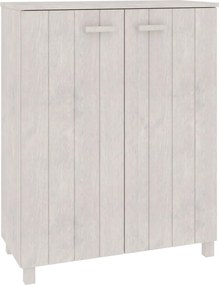 vidaXL Dulap CD-uri „HAMAR”, gri închis, 85x40x108 cm, lemn masiv pin