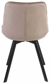 Scaun de bucătărie Albons Velvet, bej