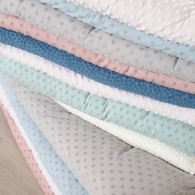 Lenjerie de pat pentru copii bej din amestec de bumbac pentru pătuț 100x135 cm Frosty Almond – Roba