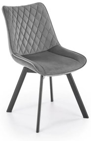 Scaun K520 velvet gri