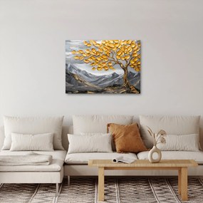 Tablou – Arbore cu frunze aurii (70x50 cm)