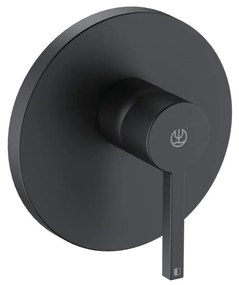 Baterie de dus incastrata, negru mat Negru mat
