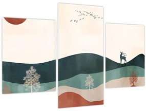 Tablou - Peisaj ilustrat (90x60 cm)