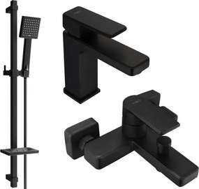 Mexen Mino Set de baie DQ45, negru - 72403DQ45-70