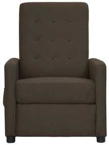 338994 vidaXL Fotoliu de masaj, maro, material textil