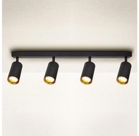 Brilagi - Spot LED dimabil SELE 4xGU10/6,5W/230V negru/auriu