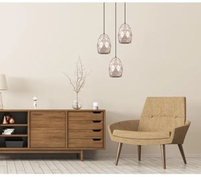 ITALUX MDM-3480/3A GD - Lustră pe cablu HARLEY 3xE27/40W/230V trandafir auriu