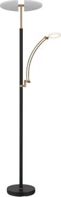 Globo 58909B - Lampă LED dimmabilă de podea TIRANA 40W/230V + 5,5W, neagră