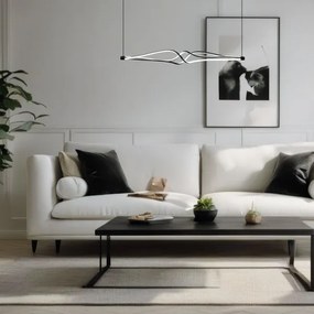 Lustră LED pe cablu TWISTER LED/56W/230V negru