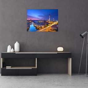 Tablou pe sticlă - Cerul albastru la Berlin (70x50 cm)