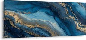 Tablou - Abstracție marmură albastră (120x50 cm)