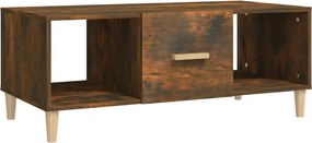 vidaXL Măsuță de cafea, stejar afumat, 102x50x40 cm, lemn prelucrat