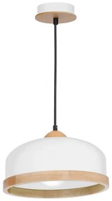 Pendul Studio White Milagro Modern, E27, Alb/Natural, MLP8848, Polonia