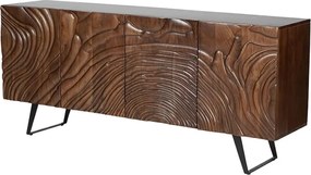 Comoda cu model 3D, Lemn Salcam, Maro, FLUID 175cm