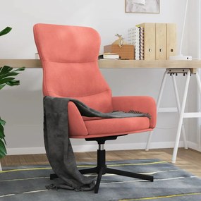 341112 vidaXL Scaun de relaxare, roz, catifea