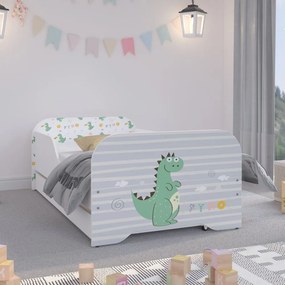 Pat frumos de basm pentru copii, cu dragon 140 x 70 cm