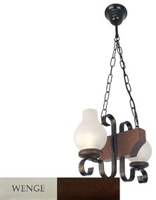Candelabru rustic fabricat manual din lemn 2 brate Vela WOOD-VE-SP2