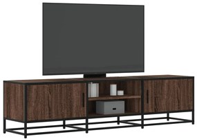 vidaXL Dulap TV, stejar maro, 160x35x41 cm, lemn prelucrat și metal