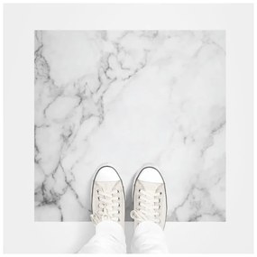 Autocolant de podea Ambiance White Marble, 30 x 30 cm