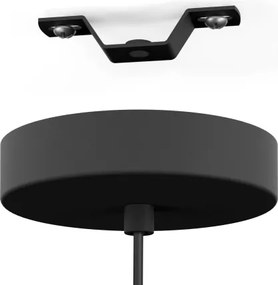 Eglo 901923 - Pendul ARISCANI pe cablu 1xE27/60W/230V negru/bej/fumuriu