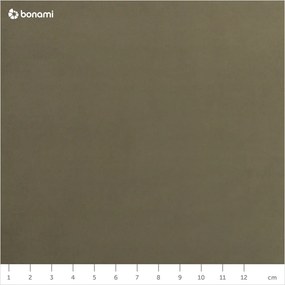 Colțar verde cu tapițerie din catifea (cu șezlong pe partea dreaptă) Jodie - Micadoni Home