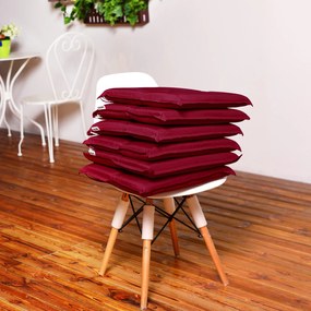 Deuba 6 perne Boston 43x39x5cm - rosu