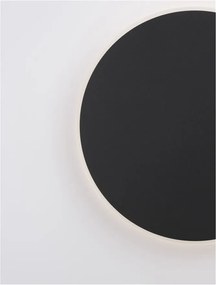 Aplica LED de perete design ambiental CYRCLE 30cm negru