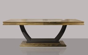 Masă lemn masiv Dining Chocolate 220/, 269 × 116 × 75 cm