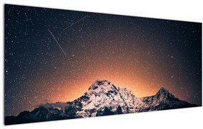 Tablou cu cerul nocturn cu munți (120x50 cm), în 40 de alte dimensiuni noi