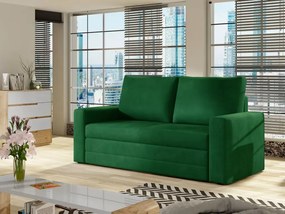 Canapea extensibila 2 locuri WAVE, verde inchis