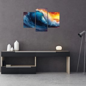 Tablou - Val în apus de soare (90x60 cm)