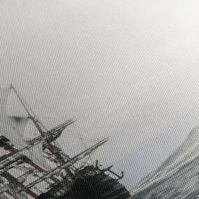 Tablou - O navă care navighează pe ocean (120x50 cm)