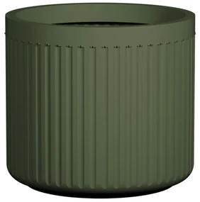 Turris Ghiveci de flori joase, gri-verde, dimensiuni multiple - Ghivece de ceramică mărimea: XS - ⌀ 25, h. 22,5 cm