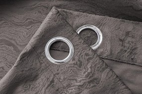 Draperie opaca DUNES VELVET 140x250 cm, gri inchis Agatat: Inele metalice