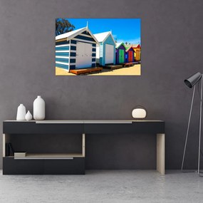 Tablou - Plaja Brighton, Melbourne, Australia (90x60 cm)