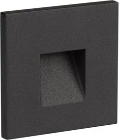Spot aplicat perete exterior LED 3000K IP65 Pik negru