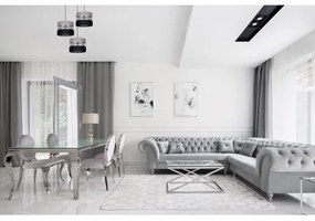 Lustră pe cablu CORAL 3xE27/60W/230V neagră/gri/crom d. 45 cm