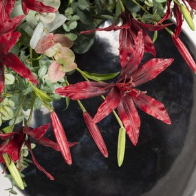 Aranjament floral mare decor festiv design LUX VASE SHELL WITH EUCALYPTUS, H-130cm