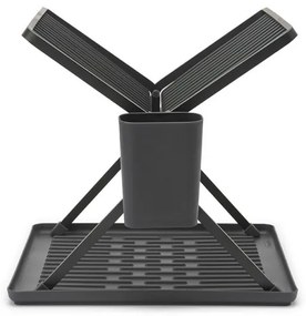 Uscator de vase pliabil Brabantia SinkSide 1004153, Suport pentru ustensile, Rezistent la coroziune, Gri inchis