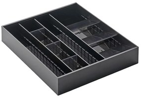 Organizator de tacâmuri negru din plastic 47.5 x 35 cm - YAMAZAKI