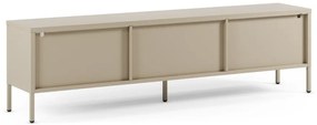 Comodă TV crem din metal 160x50x35 cm Fayna – Marckeric