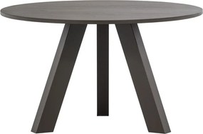 Masă de dining rotundă din lemn de stejar ø 129 cm Rhonda – WOOOD