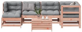 vidaXL Set mobilier de grădină cu perne, 7 piese, lemn masiv douglas